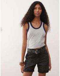Collusion - Vest Top With Contrast Binding - Lyst