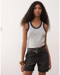 Collusion - Vest Top With Contrast Binding - Lyst