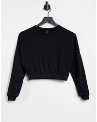 asos south beach stripe sleeve sweatshirt