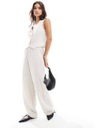 Y.A.S - Linen Touch Wide Leg Trouser Co-ord - Lyst