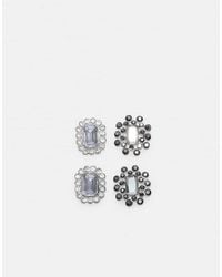 Stradivarius - Set Of 3 Jewel Brooches - Lyst