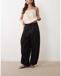 ASOS - Tailored Tapered Pants With Snap Hem Detail - Lyst