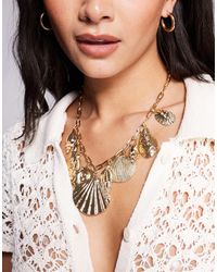 ASOS - – limited edition – e halskette mit klobigen muschelanhängern - Lyst