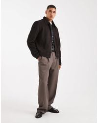 ASOS - Suedette Harrington Jacket - Lyst