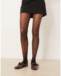 ASOS - Heart Pattern Tights - Lyst
