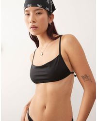 Weekday - Mix & Match Square Bikini Top With Barely There Strappy Back - Lyst