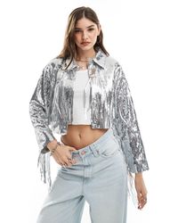 ASOS - Fringe Sequin Jacket - Lyst