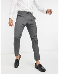 New Look - Pantaloni da abito skinny scuro - Lyst