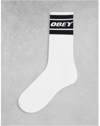 Obey Cooper 2 Socks - White