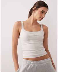 Hollister - Gilly Hicks Sweatheart Tank Top With Built - Lyst