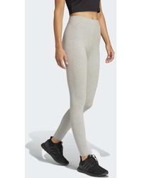 adidas Originals - Essentials Linear Cotton Leggings - Lyst