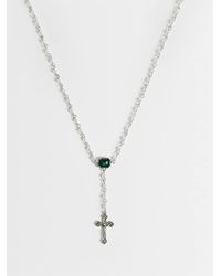 Reclaimed Vintage - Pearl Rosary Choker Necklace - Lyst