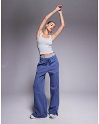 Nike - Phoenix Fleece Gym Life Swoosh Wide Leg Joggers With Boxer Detail - Lyst