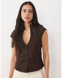 Motel - Burke Poplin Blouse - Lyst