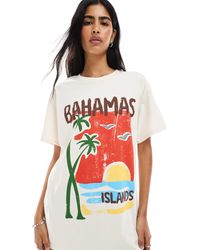 Miss Selfridge - Tropical Bahamas Graphic Tee - Lyst