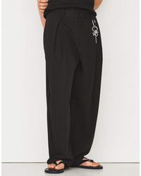 Bershka - Pleated Baggy Trousers - Lyst