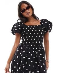 Miss Selfridge - Puffball Mini Dress - Lyst