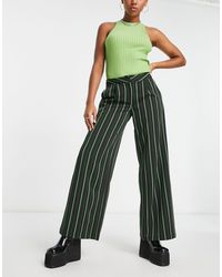 Reclaimed (vintage) - Inspired Low Rise baggy Stripe Trouser - Lyst