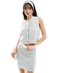 ASOS - Knitted Boucle Waistcoat Co-ord - Lyst