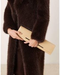 ASOS - Silm Elongated Clutch Bag With Bar Detail - Lyst
