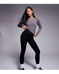 4505 - Petite Icon Seamless Rib Gym leggings - Lyst