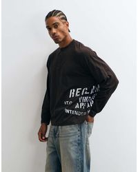Reclaimed Vintage - Long Sleeve Henley T-shirt - Lyst