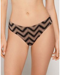 Tezenis - Brazillian Bikini Bottoms Chevron Shine - Lyst
