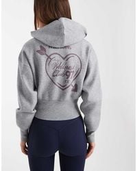 Cotton On - Cropped Knit Zip Up Hoodie - Lyst
