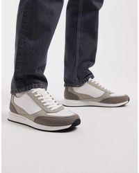 ASOS - Multi-panelled Lace-up Sneakers - Lyst