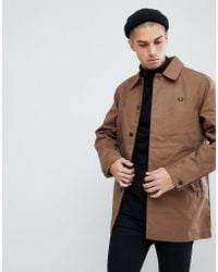 fred perry wool coat