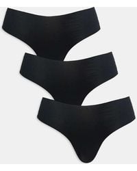 ASOS - Set Van 3 Brazilian Slips Met Kanten Rand - Lyst