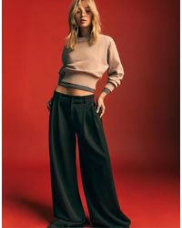 Stradivarius - Gebreide Top Met Sjerp - Lyst