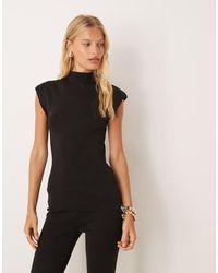 Pretty Lavish - Top Con Cuello Alto De Punto De (Parte De Un Conjunto) - Lyst