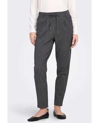 ONLY - Poptrash-Elise Regular Fit Melange Trousers - Lyst