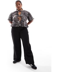 ASOS - Curve – locker geschnittene hose - Lyst