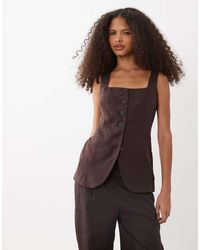New Look - Co-Ord Strappy Waistcoat - Lyst