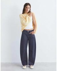 Pull&Bear - Jean bouffant rayé - moyen - Lyst