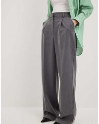 NA-KD - Wide High Waist Suit Trouser - Lyst