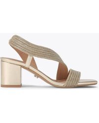 Carvela Kurt Geiger - Gala Block Jewel 60 Casual Heeled Sandals - Lyst