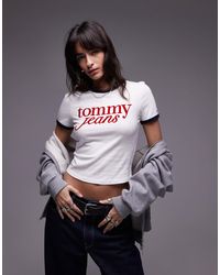 Tommy Hilfiger - Script Ringer T-shirt - Lyst
