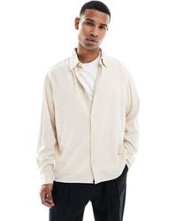 Jack & Jones - Textured Straight Hem Overshirt - Lyst