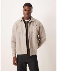 ASOS - Relaxed Jacket With Wool Look - Lyst