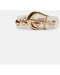 Stradivarius - Transparent Belt With Round Studs - Lyst