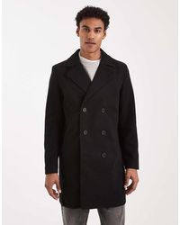 Brave Soul - Double Breasted Smart Coat - Lyst