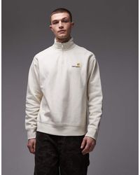 Carhartt - American Script Half Zip Sweatshirt - Lyst
