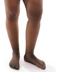 Pretty Polly - Pack De 6 Medias Negras De 15 Deniers Anticarreras De Curve - Lyst