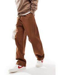 ASOS - baggy Pull On Pants With Back Pocket Patch - Lyst