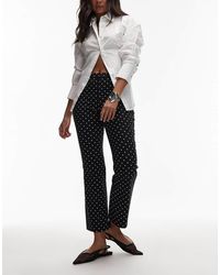 ASOS - Cropped Kickflare-Broek Met Smalle Pijpen - Lyst