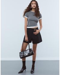 Stradivarius - Nette Short Met Plooien - Lyst