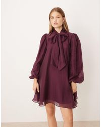Glamorous - Chiffon Floaty Boho Mini Dress - Lyst